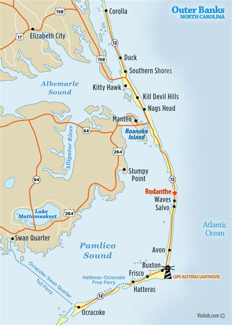 rodanthe nc map